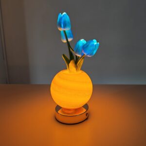Trlip Ctystal Flower Table Lamp -- DL-75
